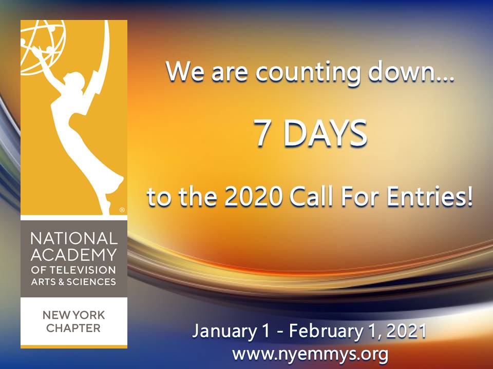 The 7-Day Countdown to the 2020 Call For Entries