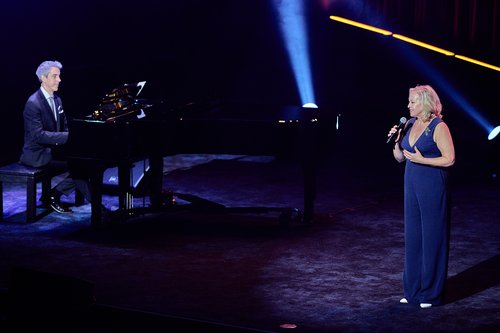 Joseph Thalken & Sally Wilfert perform at the 67th Annual NY Emmys Creative Arts Ceremony